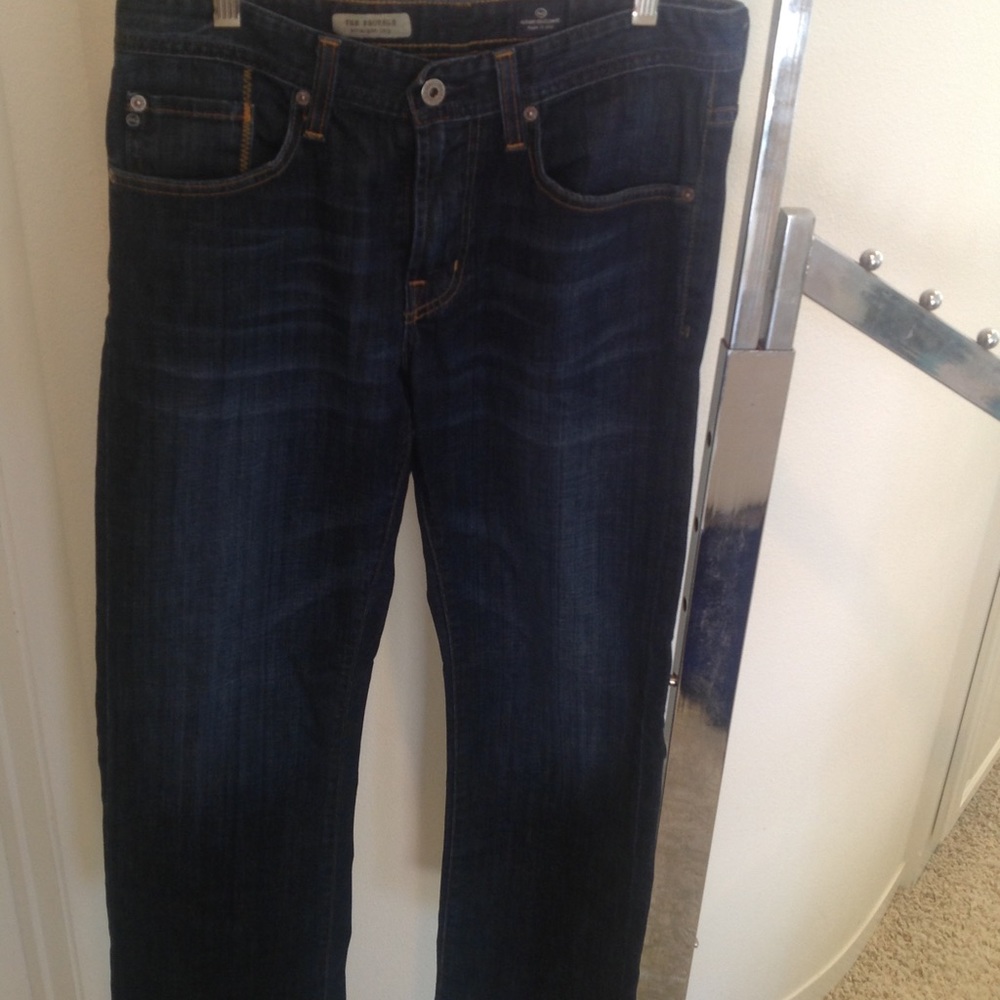Ag Adriano Goldschmied Women's Dark Blue Boot Cut Jeans